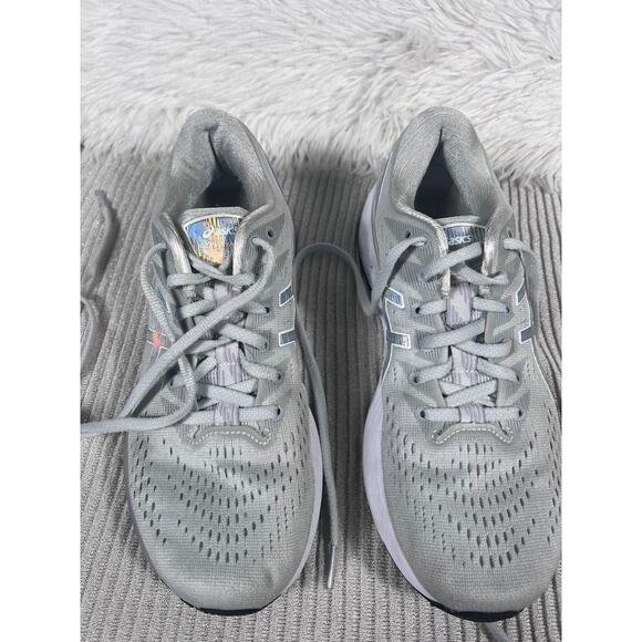 ASICS Gel-Kayano 28 Shoes Womens Size 8.5 Gray Silver Running Stability 1012B133 - Picture 2 of 13